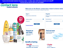 Tablet Screenshot of bootscontactlensrewardscheme.com